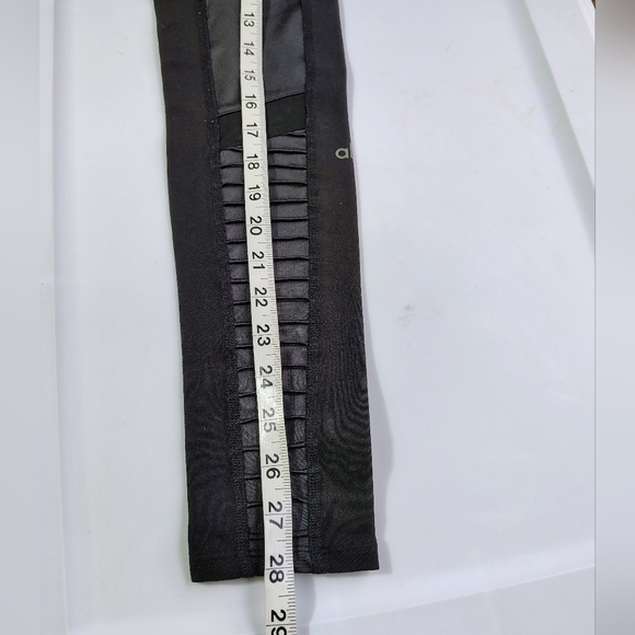 Alo yoga moto leggings high waist compression activewear black women sz XS - Picture 8 of 14